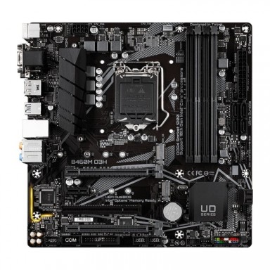 Placa de baza GIGABYTE B460M D3H, 4*DDR4, PCIE 3.0, 6*SATA, VGA, DVI, HDMI, Display Port, Socket LGA 1200